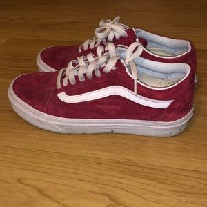 Vans men 7 women 8.5 velvet